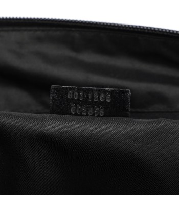 1997 Black Suede GG Shoulder Bag pas cher