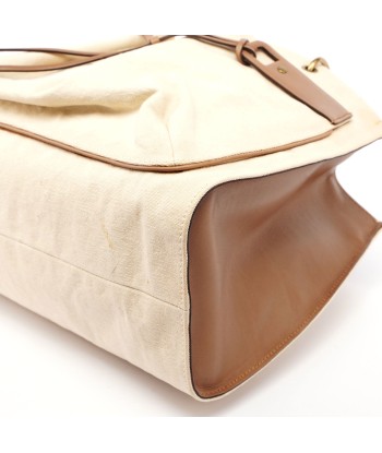 2002 Beige Canvas Bamboo Tote Fin de série