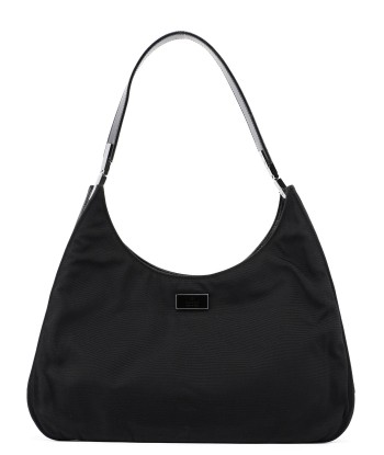 Black Canvas Hobo Shoulder Bag 50-70% off 