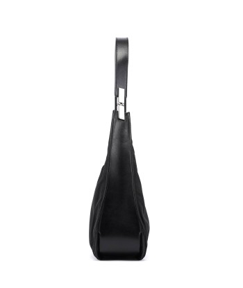 Black Canvas Hobo Shoulder Bag 50-70% off 