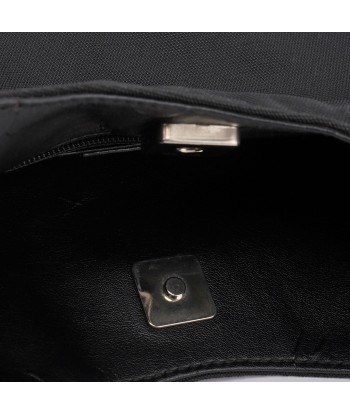 Black Canvas Hobo Shoulder Bag 50-70% off 