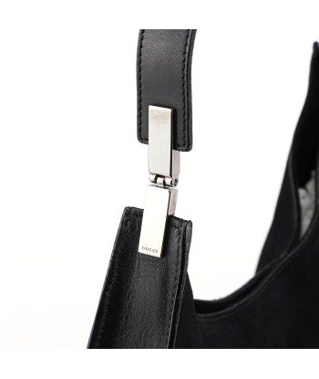 Black Suede Hobo Shoulder Bag Par le système avancé 