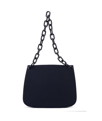 Navy Mesh Plastic Chain Shoulder Bag Comparez plus de prix