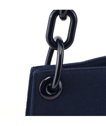 Navy Mesh Plastic Chain Shoulder Bag Comparez plus de prix