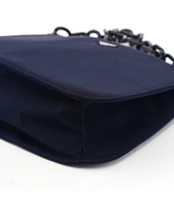 Navy Mesh Plastic Chain Shoulder Bag Comparez plus de prix