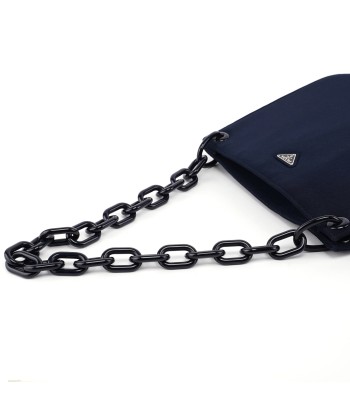 Navy Mesh Plastic Chain Shoulder Bag Comparez plus de prix