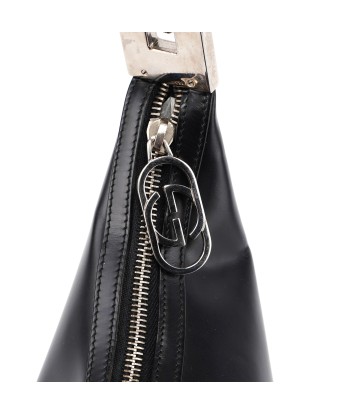 Black Calfskin Hobo Shoulder Bag plus qu'un jeu 