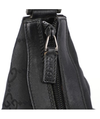 Black GG Bamboo Shoulder Bag Fin de série