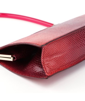 Red Karung Snakeskin Plastic Handle Bag de technologie