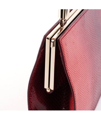 Red Karung Snakeskin Plastic Handle Bag de technologie