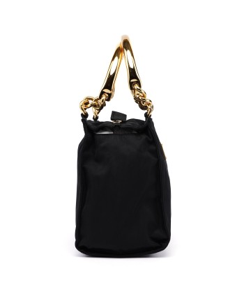 Black Tessuto Metallo Tote store