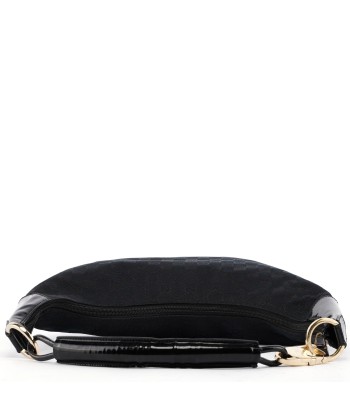 001 4157 Black GG Patent Shoulder Bag soldes