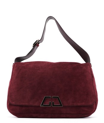 248045 Burgundy Suede GG Shoulder Bag Le MVP de beaucoup