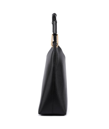 Black Leather Bamboo Hobo Shoulder Bag sélection de produits