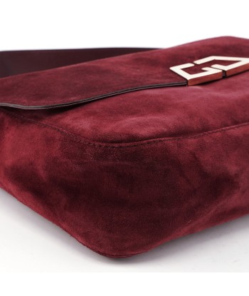 248045 Burgundy Suede GG Shoulder Bag Le MVP de beaucoup