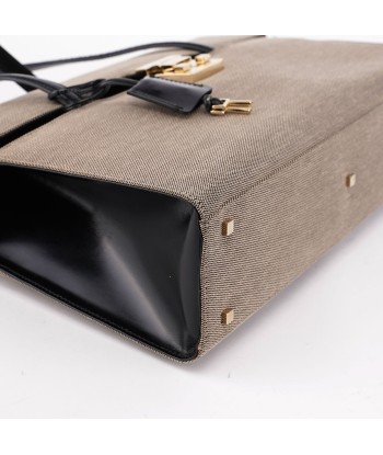 Beige Canvas Keylock Shoulder Bag le concept de la Pate a emporter 