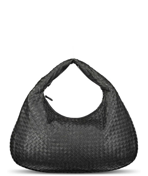 Large Black Metallic Veneta Hobo Bag Profitez des Offres !