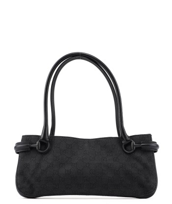 101345 Black GG Horsebit Tote pas chere