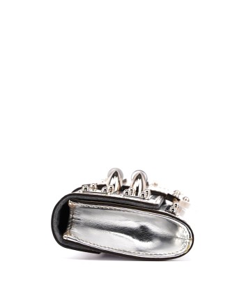 Silver Patent Leather Reflective Clutch Economisez 