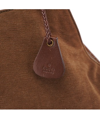 2003 Brown Canvas Bamboo Bag les muscles