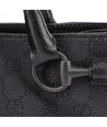 101345 Black GG Horsebit Tote pas chere