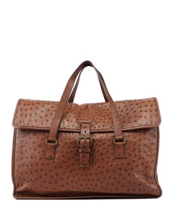 Brown Ostrich Leather Tote Comparez et commandez 