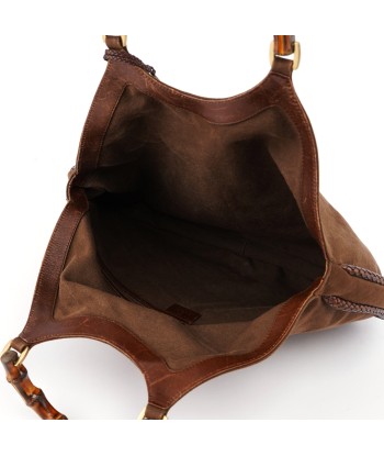 2003 Brown Canvas Bamboo Bag les muscles