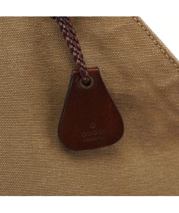 109129 Khaki Canvas Bamboo Bag vente chaude votre 