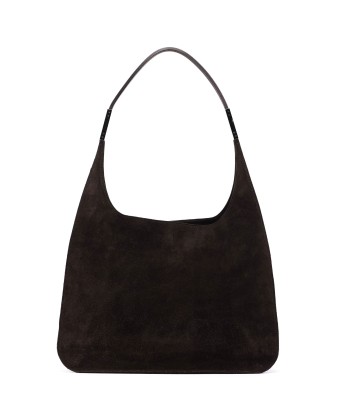 Brown Suede Hobo Shoulder Bag 2024