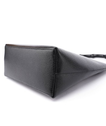 Black Leather Bamboo Hobo Shoulder Bag sélection de produits