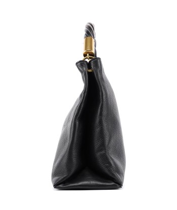 110177 Black Calfskin Knot Handle Bag suggérées chez