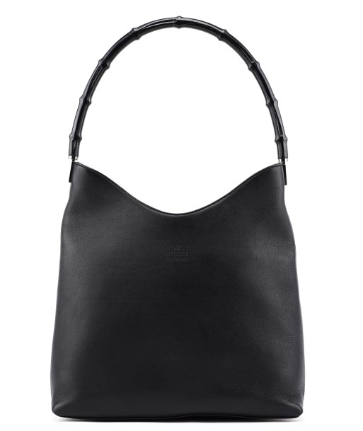 Black Calfskin Bamboo Shoulder Bag shop