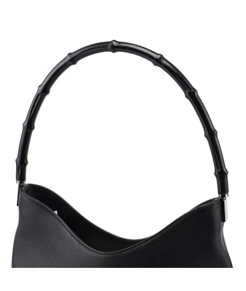 Black Calfskin Bamboo Shoulder Bag shop