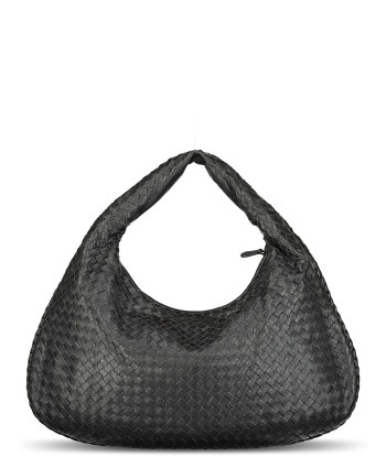 Large Black Metallic Veneta Hobo Bag Profitez des Offres !