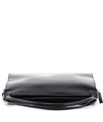 Black Vitello Chic Shoulder Bag pas chere