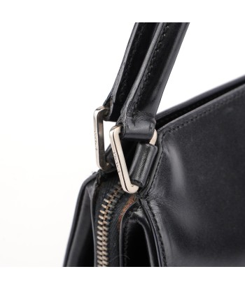 Black Vitello Chic Shoulder Bag pas chere