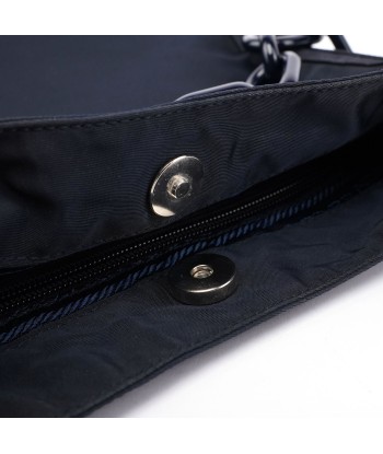 Navy Tessuto Plastic Shoulder Bag Véritable concentré