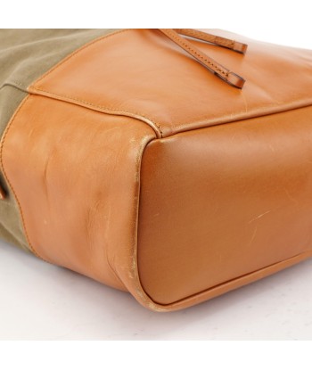 Spring 2003 Khaki Tan Canvas Leather Shoulder Bag en ligne des produits 