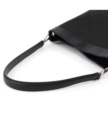 Black GG Leather Trim Shoulder Bag acheter