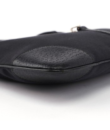 Black Canvas Jackie Bamboo Shoulder Bag JUSQU'A -70%! 