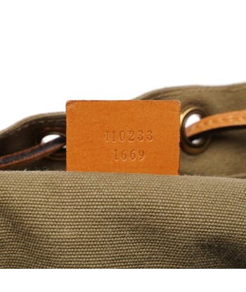 Spring 2003 Khaki Tan Canvas Leather Shoulder Bag en ligne des produits 