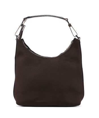 Brown Canvas Hobo Shoulder Bag en ligne des produits 