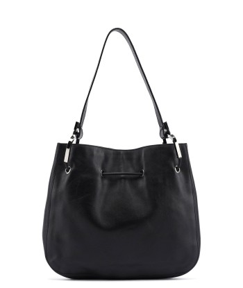 Black Calfskin Drawstring Shoulder Bag acheter en ligne