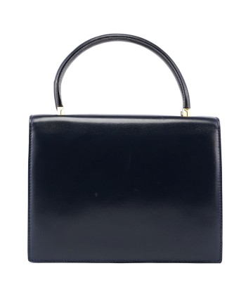 Navy Calfskin Square G Top Handle Bag solde