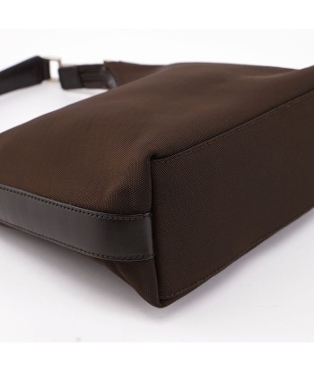 Brown Canvas Hobo Shoulder Bag en ligne des produits 