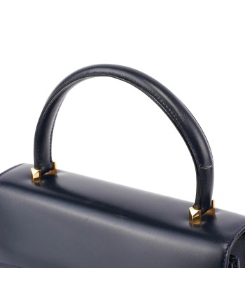 Navy Calfskin Square G Top Handle Bag solde