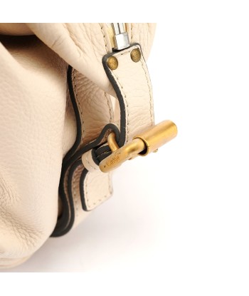 Cream Leather Paddington Pocket Shoulder Bag Profitez des Offres !