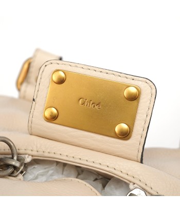 Cream Leather Paddington Pocket Shoulder Bag Profitez des Offres !