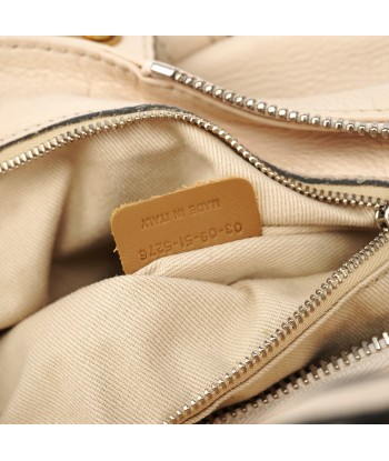 Cream Leather Paddington Pocket Shoulder Bag Profitez des Offres !