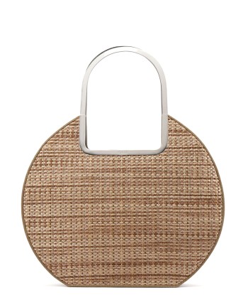 Beige Raffia Metal Handle Bag JUSQU'A -70%! 